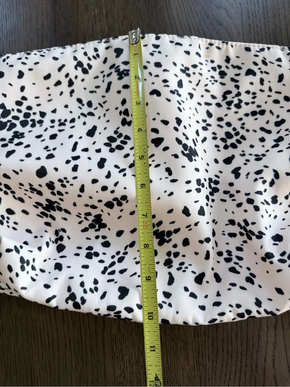 Large Spot Cosmetic Pouch in White and Black